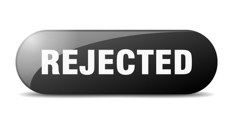 rejected button sign key push vector image