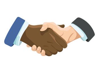 Business handshake affiliate shaking vector