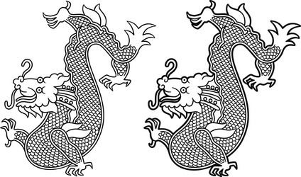 chinese dragon picture vector image