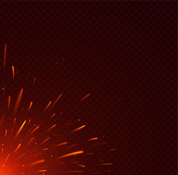 Fire sparks background Royalty Free Vector Image