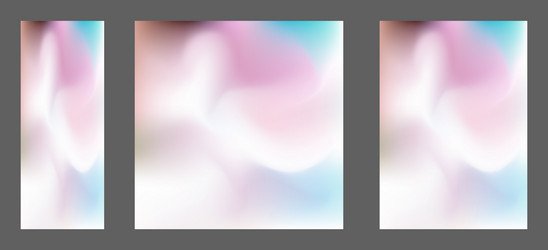 a set of templates with colorful background vector image