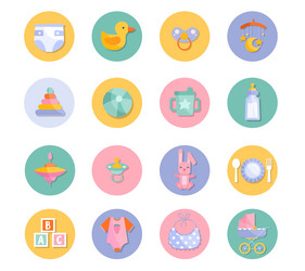 Baby Icons - Newborn & Child Vector Image