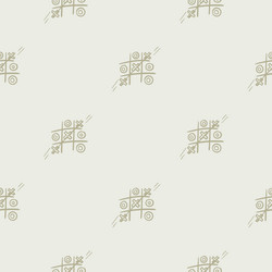 seamless pattern with icons of tic-tac-toe game vector image