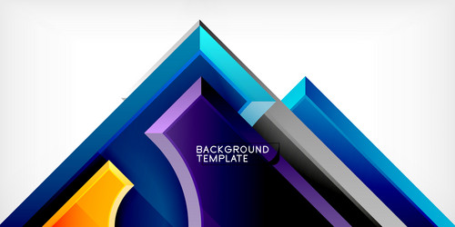 square arrow shapes with round elements vector image