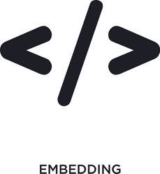 embedding isolated icon simple element from vector image