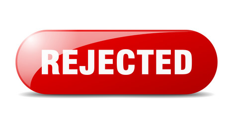 Rejected button sign key push vector