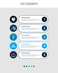 Data Mining & Algorithm Infographic vector image