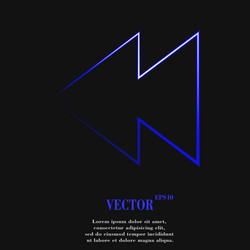 multimedia control flat modern web button vector image