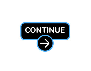 circular continue button icon with arrow vector image