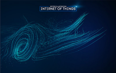 IoT Network Connection Background vector image