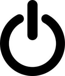 Power Button Icon vector image