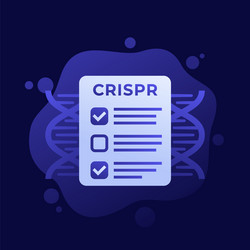 crispr and gene engineering icon design vector