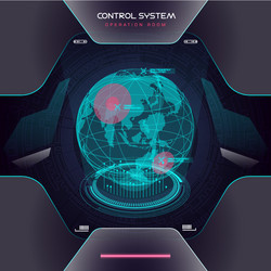 interface ui design graphic hud vector image