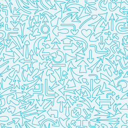 Seamless pattern with different arrows vector