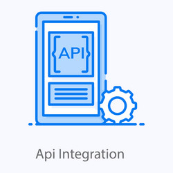 api integration vector image