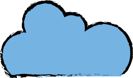 Color cloud data network server connection vector