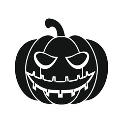 Halloween pumpkin icon simple style vector