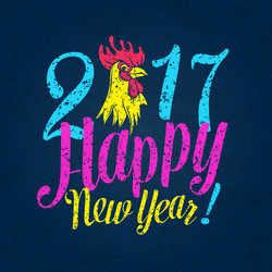 Happy new year 2017 design vector