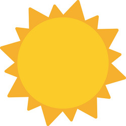 Yellow sun icon magnifying design vector