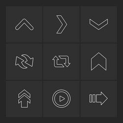 arrows directions pointer arrow user vector image