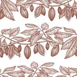 Cocoa Branch Pattern vector image