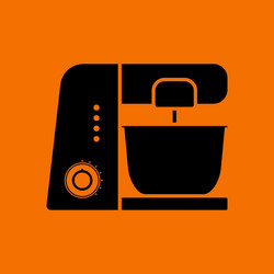 Kitchen food processor icon vector