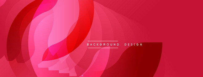 abstract red design swirling layers create vector image