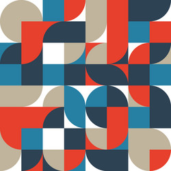 abstract retro vintage geometric shape pattern vector image