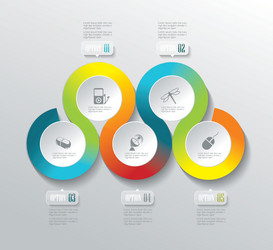 Business pie chart for documents and reports vector