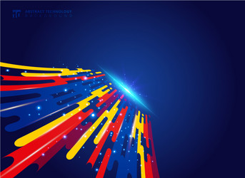 Dynamic Geometric Lines - Abstract Tech vector image