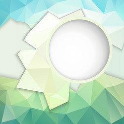 Geometric background with frame for text vector