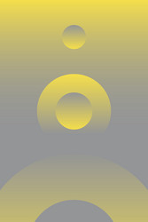gray gradient yellow circle abstract pattern vector image