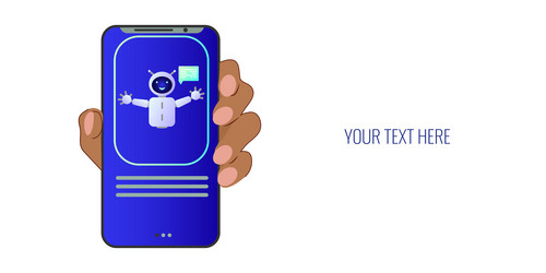 chatbot assistant form robot with ai 3d vector image
