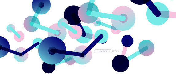 network concept abstract background dots vector image
