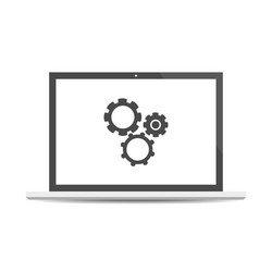 testing system icon functional software vector image