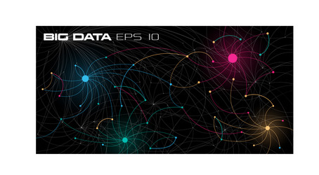 Big data visualization deep learning algorithms vector