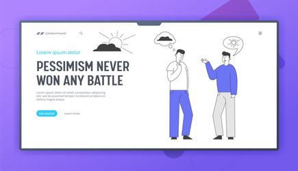 different points view website landing page vector image