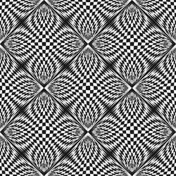 Distorted Checkered Pattern vector image