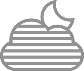 cloud storage icon symbol image of the hosting vector image