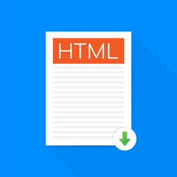 download html button downloading document concept vector