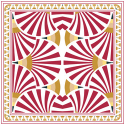 retro geometric print pattern vector image