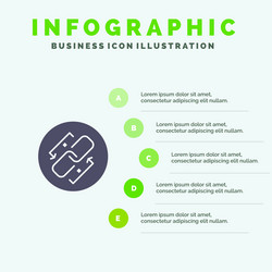 link chain url connection solid icon vector image