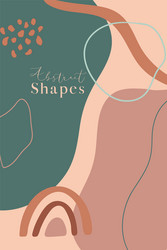 modern abstract shapes and lines background vector image