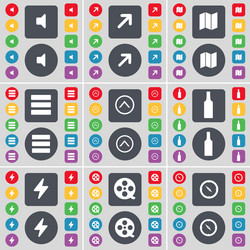 sound full screen map app arrow up bottle flash vector image