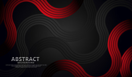 abstract wave lines and round shapes background vector