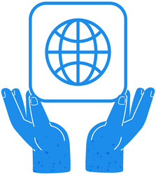 application for access to web resource and info vector image