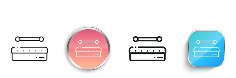 bodhrn icon thin linear regular and button style vector image