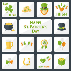 st patricks day set vector