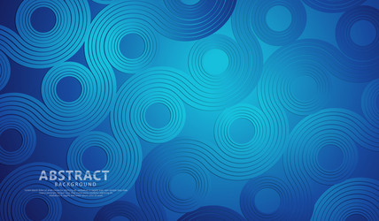 Abstract wave lines and round shapes background vector