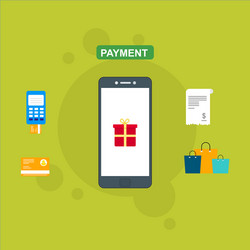 Concept online and mobile payments for web page vector